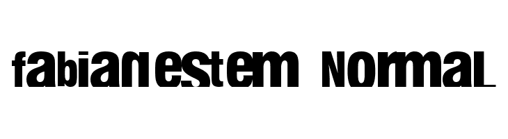 fabianestem Normal Font