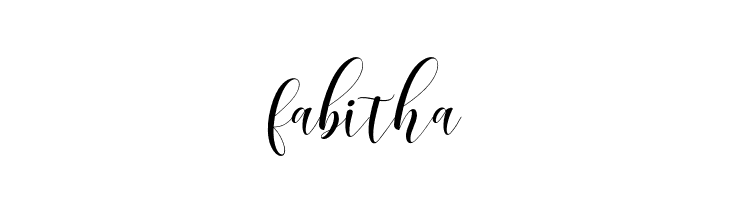 fabitha  Frei Schriftart Herunterladen