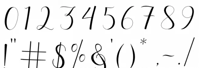 fabitha Font OTHER CHARS