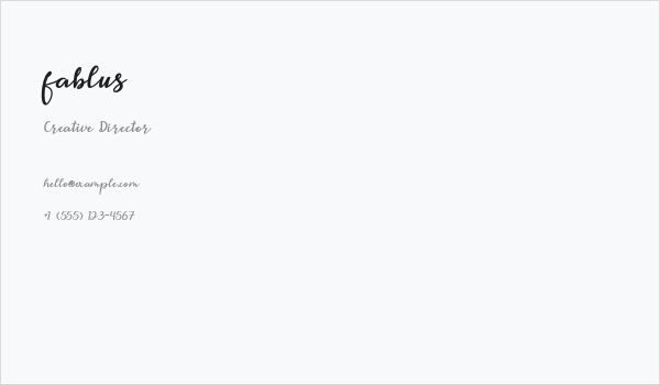 fablus Business Card