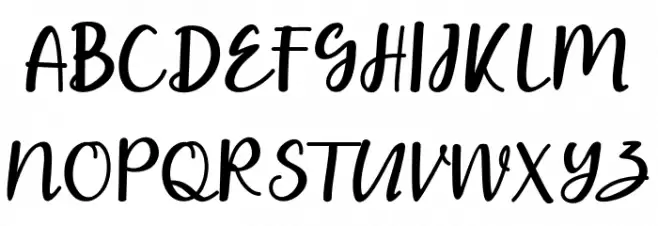 fablus Schriftart Groß