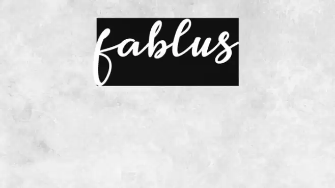 fablus Font examples