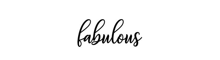fabulous  免费字体下载