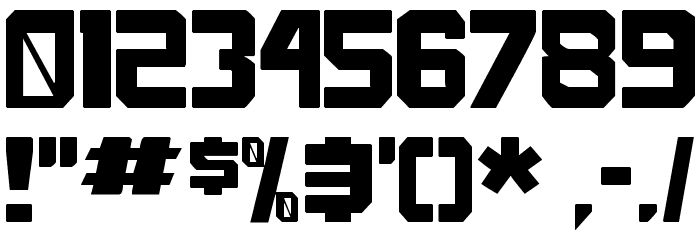 facepunch Bold Font OTHER CHARS