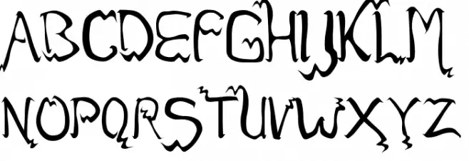 fack Шрифта ВЕРХНИЙ