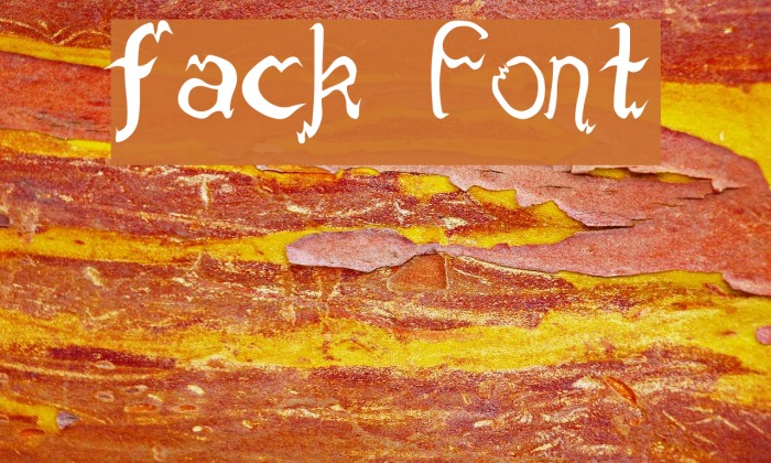 fack Font examples