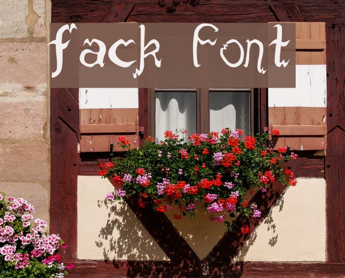 fack Font examples