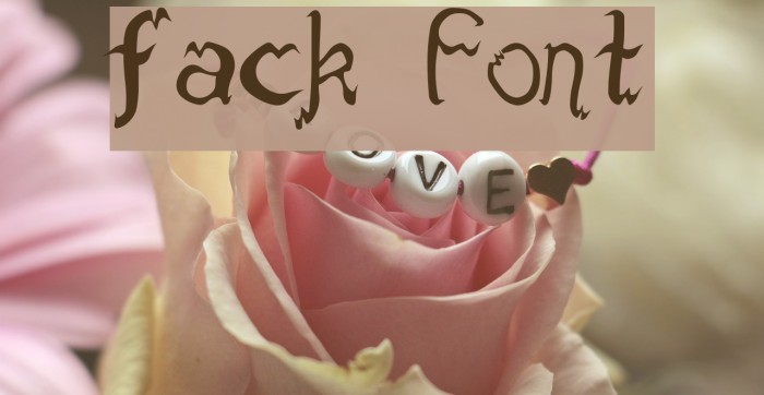 fack Font examples