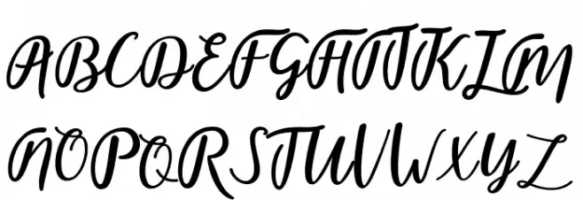 fadelya-script 字体 大写