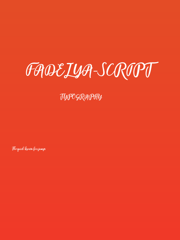 fadelya-script Poster
