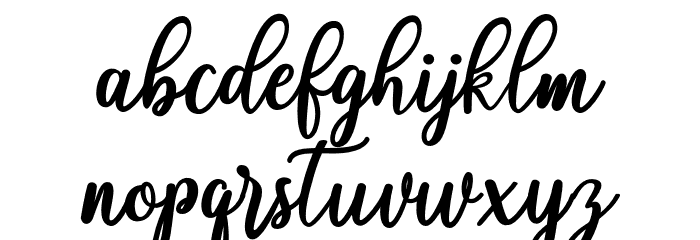 fadelya-script Font LOWERCASE