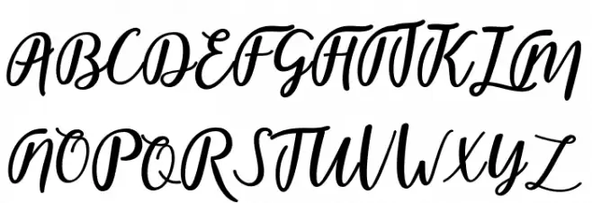 fadelya-script 字体 大写