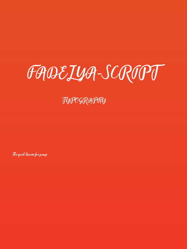 fadelya-script Poster