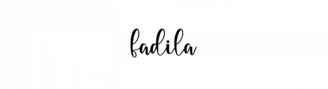 fadila  नि: शुल्क फ़ॉन्ट्स डाउनलोड
