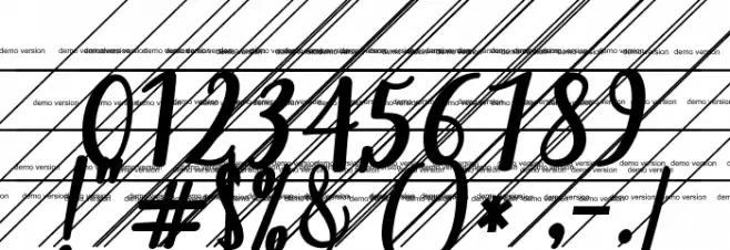 fadillademo-Regular Font OTHER CHARS