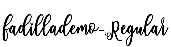 fadillademo-Regular  les polices de caractères gratuit tlcharger