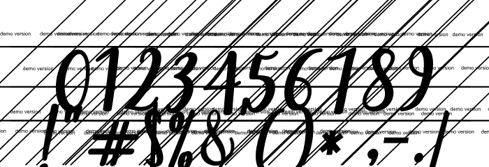 fadillademo-Regular Font Alte caractere