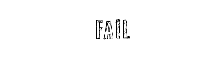 Fail font