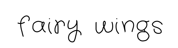 fairy wings Font