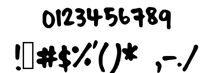faithhandwriting Font OTHER CHARS