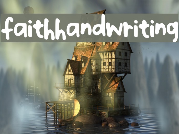 faithhandwriting Font examples