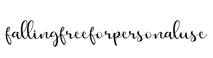 falling free for personal use  font caratteri gratis