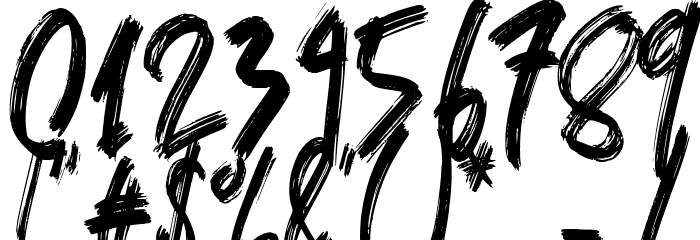 false nine Font OTHER CHARS