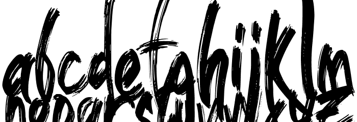 false nine Font LOWERCASE