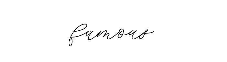 famous  Frei Schriftart Herunterladen