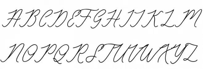 famous Schriftart Groß