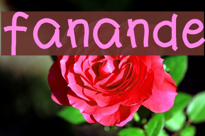 fanande Font examples