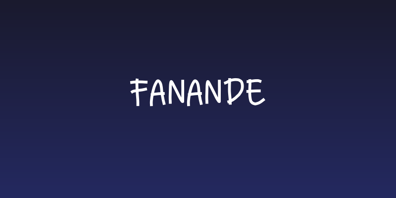 fanande Social Header