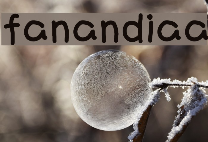 fanandiaa Font examples