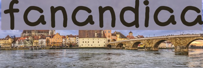 fanandiaa Font examples