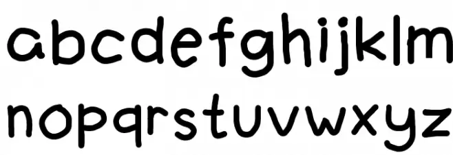fanandiaa 字体 小写