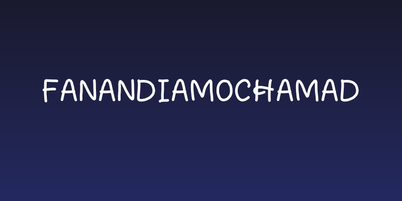 fanandiamochamad Social Header