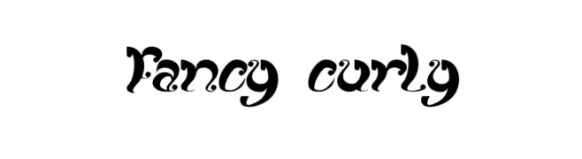 fancy curly  नि: शुल्क फ़ॉन्ट्स डाउनलोड