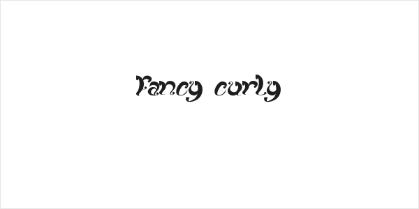 fancy curly Logo