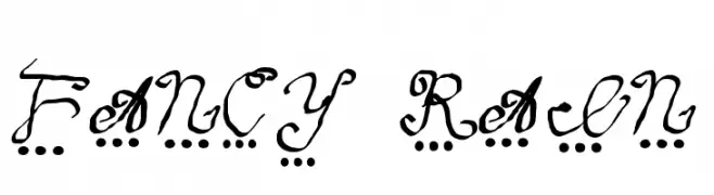 fancy rain  font caratteri gratis