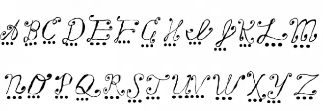 fancy rain 字体 大写
