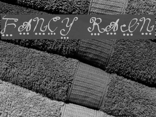 fancy rain Font examples