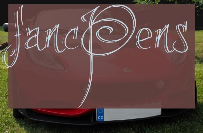 fancyPens Font examples