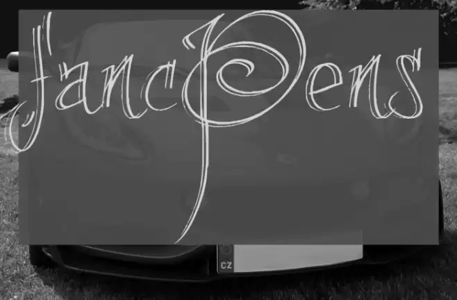 fancyPens Font examples