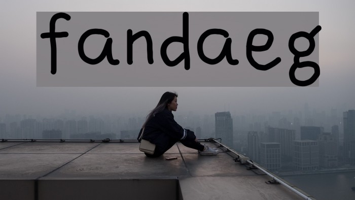 fandaeg Font examples