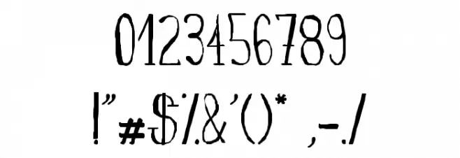 fanfarone-bold Font OTHER CHARS