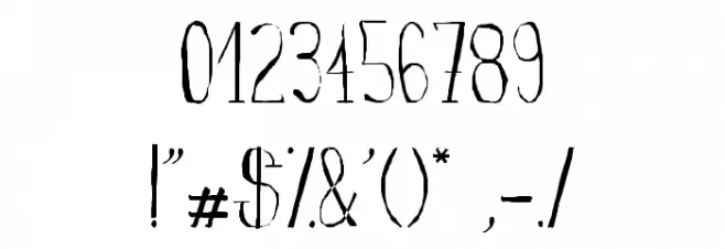 fanfarone Font OTHER CHARS