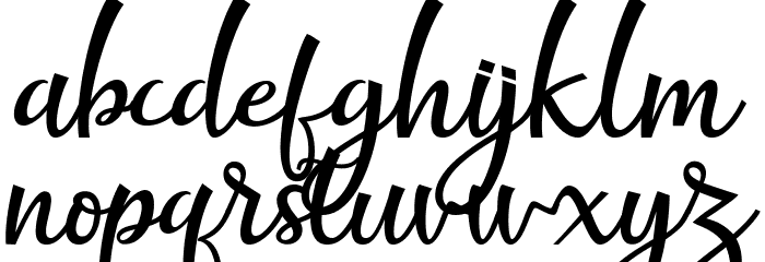 fantabulous script Font LOWERCASE