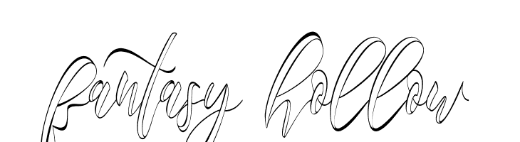 fantasy hollow Font