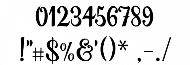 farmfresh Font OTHER CHARS