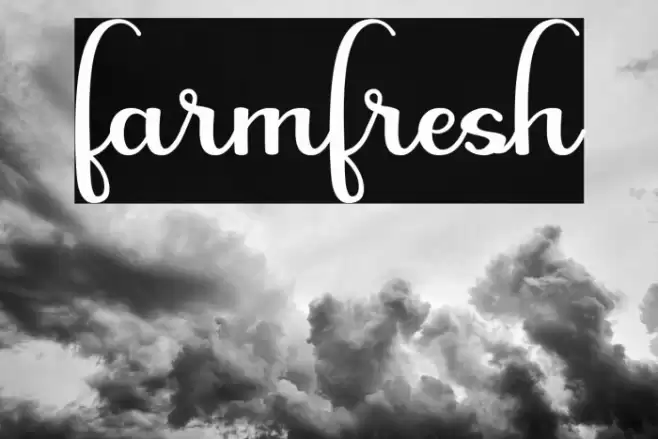 farmfresh Font examples